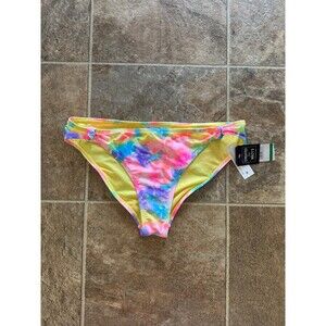 California Waves Tie Dye Bikini Bottoms Size Large